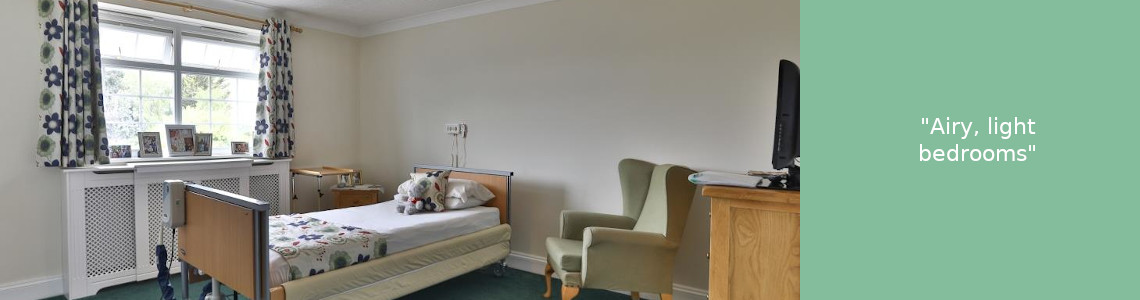 Bedroom in care home